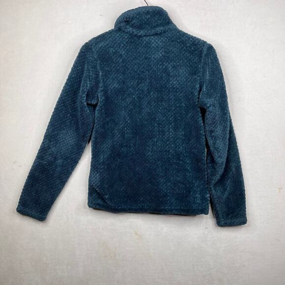Columbia Teal Blue Green Pearl Plush II Fleece Full Zip Jacket Women's Medium - Picture 6 of 6